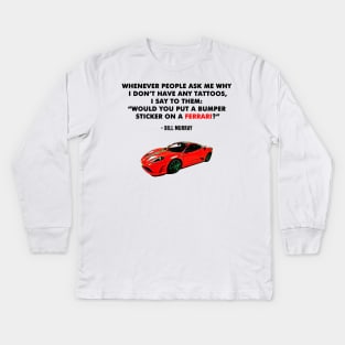 Super car with bumper Kids Long Sleeve T-Shirt